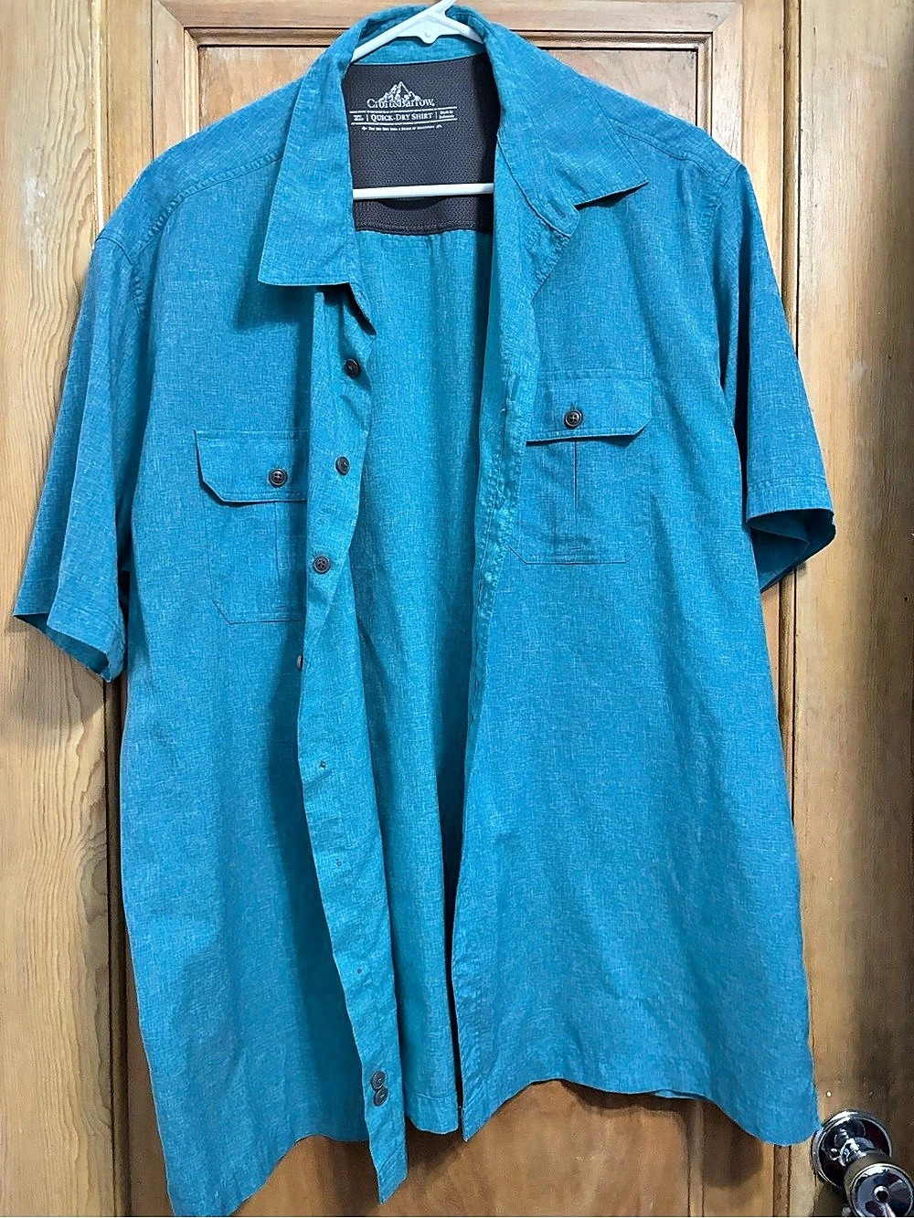 Croft&barrow Men's Short Sleeve Shirt in Blue Like New